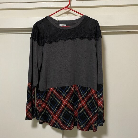Maurices long sleeve, variegated tunic, size 0X - Picture 1 of 10